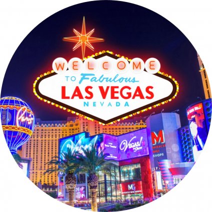 Jedlý papír  LAS VEGAS