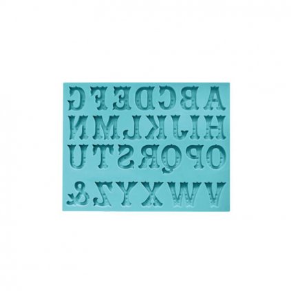 Silikonová formička abeceda Western - Cakesicq  | Cukrářské potřeby