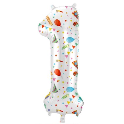 Foliová číslice - Party Joy 1 - 86 cm  /BP