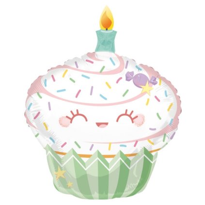 Foliový balonek - Narozeninový cupcake - 88 x 70 cm  /BP
