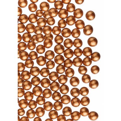 Cukrové perly bronzové 4 mm (50 g) /D_096866-50