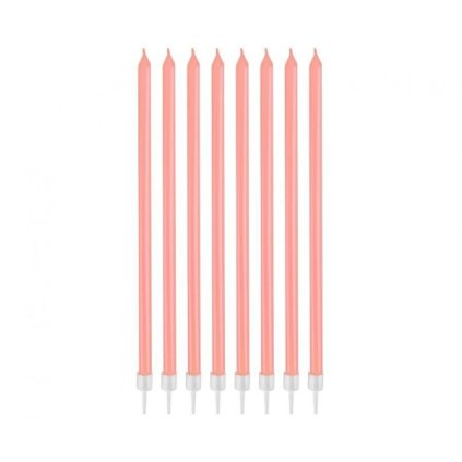 0022251 dortove svicky dlouhe s drzatky ruzove 155 cm 8 ks 600