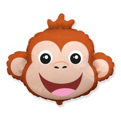 Foliový balonek hlava - Opička 61 cm  /BP