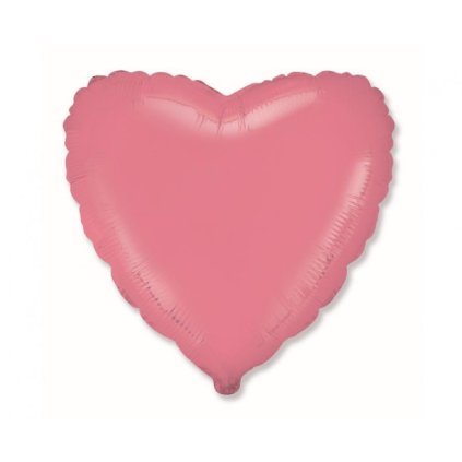 Foliový balonek srdce macaron červené 45 cm - Nebalený  /BP