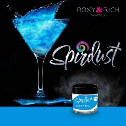 Metalická barva do nápojů modrá 1,5g - Roxy and Rich  | Skvělé pro Váš domácí dort