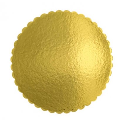 4Cake Tác hrubý vlnka zlatý kruh 32 cm (1 ks) /D_7087