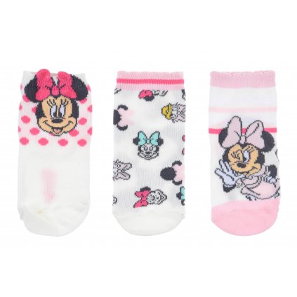 SADA 3 KS PONOŽKY MINNIE | velikost:   6-12 m.