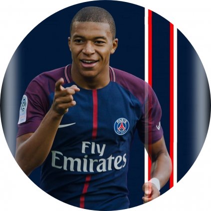 Jedlý papír  KILIAN MBAPPÉ