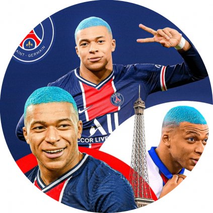Jedlý papír  KILIAN MBAPPÉ
