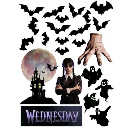 Jedlý papír Wednesday k dekoraci boku dortů