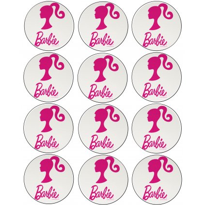 Jedlý papír BARBIE na cupcakes