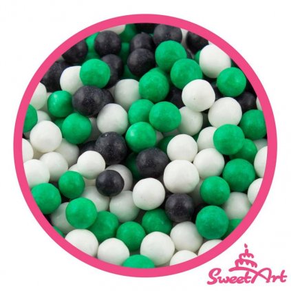 SweetArt cukrové perly Football mix 7 mm (80 g) ♡