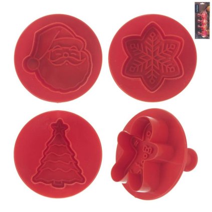 289405 3 vykrajovacka s pistem vanoce 4 ks