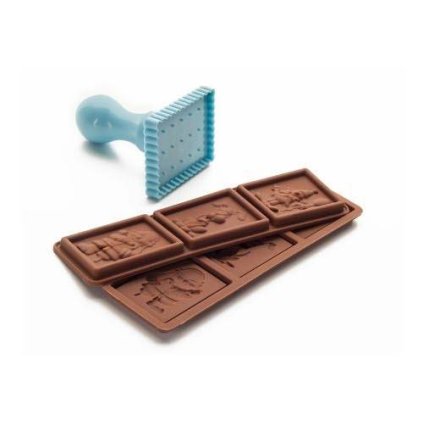 Set - formy na čokoládu + razítko - Ibili  | Cukrářské potřeby