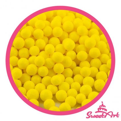 SweetArt cukrové perly žluté 5 mm (1 kg) /D_BPRL-003.5100