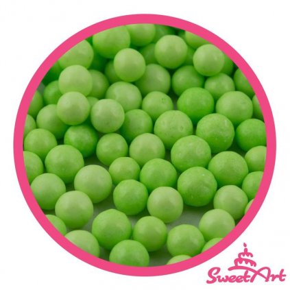 SweetArt cukrové perly světle zelené 7 mm (80 g) /D_BPRL-031.7008