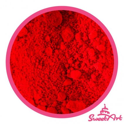 SweetArt jedlá prachová barva Burning Red zářivá červená (3 g) /D_BED-014
