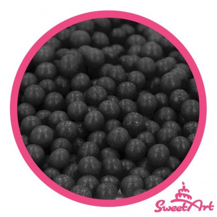 SweetArt cukrové perly černé 5 mm (80 g) /D_BPRL-001.5008
