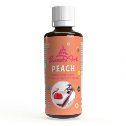 SweetArt airbrush barva tekutá Peach (90 ml) /D_BAE-042
