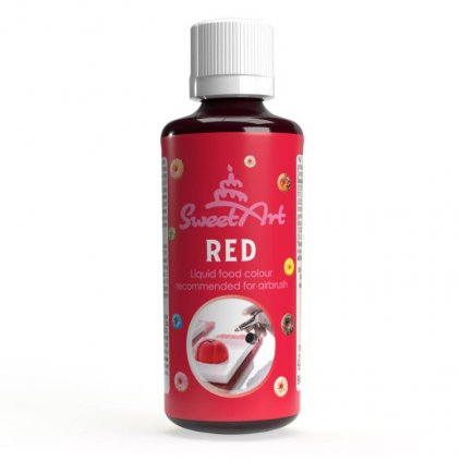 SweetArt airbrush barva tekutá Red (90 ml) /D_BAE-011