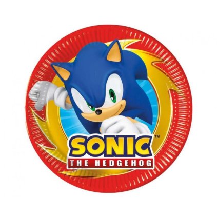 Papírové talíře Sonic, Next Generation 20 cm - 8 ks  /BP