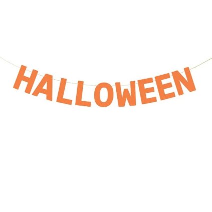 Party nápis - Halloween, oranžový - 2,5 m  /BP