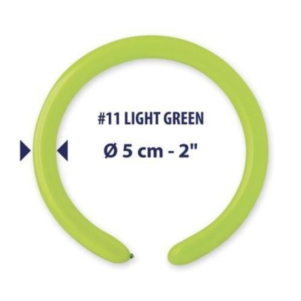 Modelovací balonky profesionální - 100 ks - Světle zelené  /BP