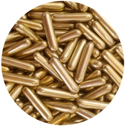 4Cake Cukrové tyčinky zlaté (60 g)