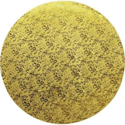 322228 pevna podlozka zlata 25cm kulata sila 1 2cm cakesicq