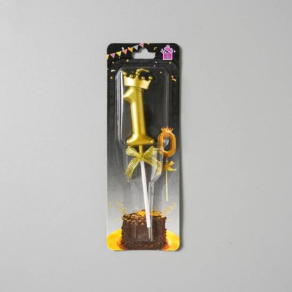 338534 svicka zlata s korunkou cislo 1