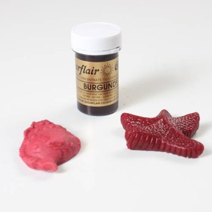 98567 gelova barva sugarflair 25 g burgundy
