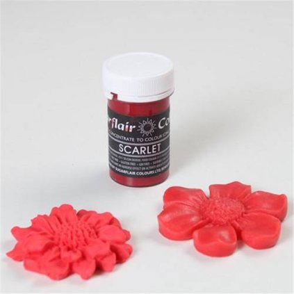 20035 1 pastelova gelova barva sugarflair 25 g scarlet