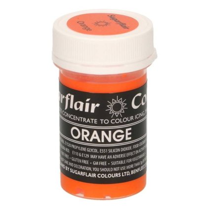 20029 gelova barva orange pastelova 25 g sugarflair