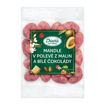 180944 1 diana mandle v poleve z malin a bile cokolady 100 g