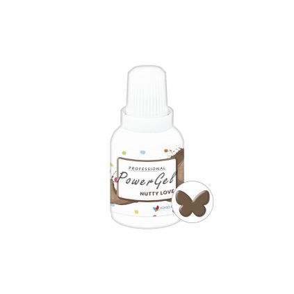 Food Colours gelová barva PowerGel Nutty Love 20 g ♡