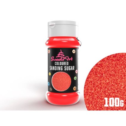 293741 sweetart cukrovy pisek cerveny 100 g