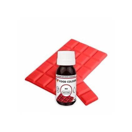 Food Colours tekutá barva do čokolády Red (18 ml) ♡
