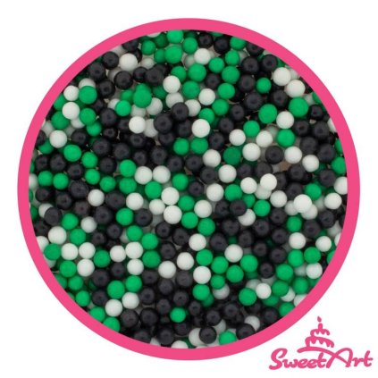 SweetArt cukrové perly Football mix 5 mm (1 kg) ♡