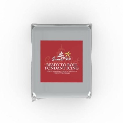 potahovací a modelovací hmota vanilková Silver šedá