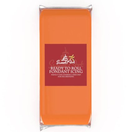 384326 fondan na dort sweetart orange vanilkovy 1 kg