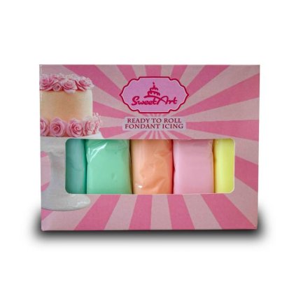 312389 sweetart potahovaci a modelovaci hmoty vanilkove pastel mix 5x100 g