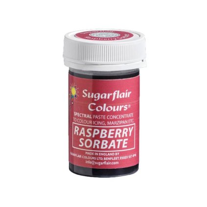 279251 1 gelova barva raspberry sorbate 25g sugarflair