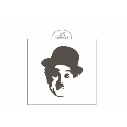 313766 stencil charlie chaplin