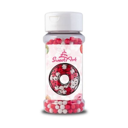 290528 sweetart cukrove perly cervene a bile 5 mm 80 g