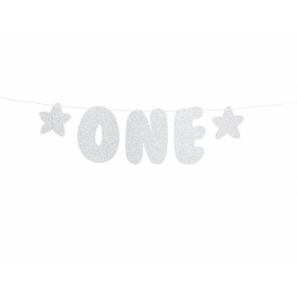 314021 partydeco narozeninova girlanda stribrna one