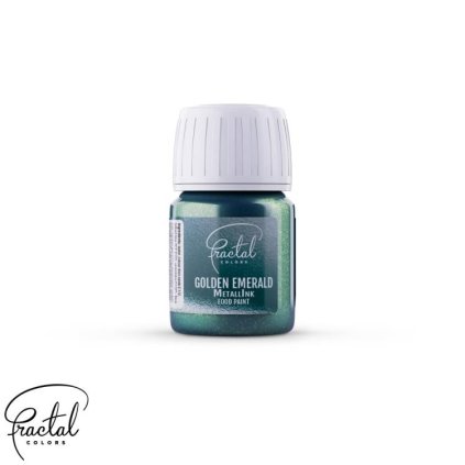 314108 tekuta metalicka barva fractal golden emerald 30 ml