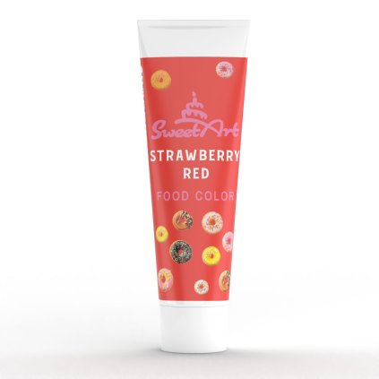 SweetArt gelová barva tuba Strawberry Red (30 g) ♡