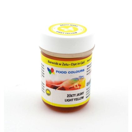 46382 food colours gelova barva light yellow svetle zluta 35 g