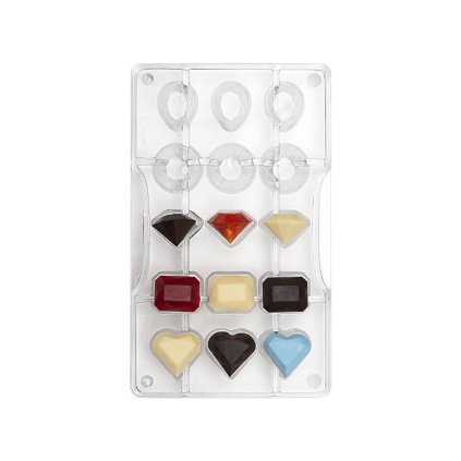 97817 decora polykarbonatova forma na cokoladu diamanty