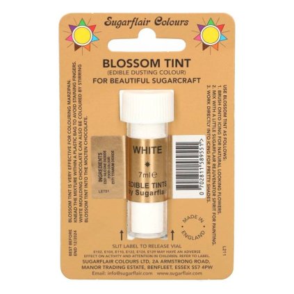 210596 jedla prachova barva sugarflair 7 ml white bez e171